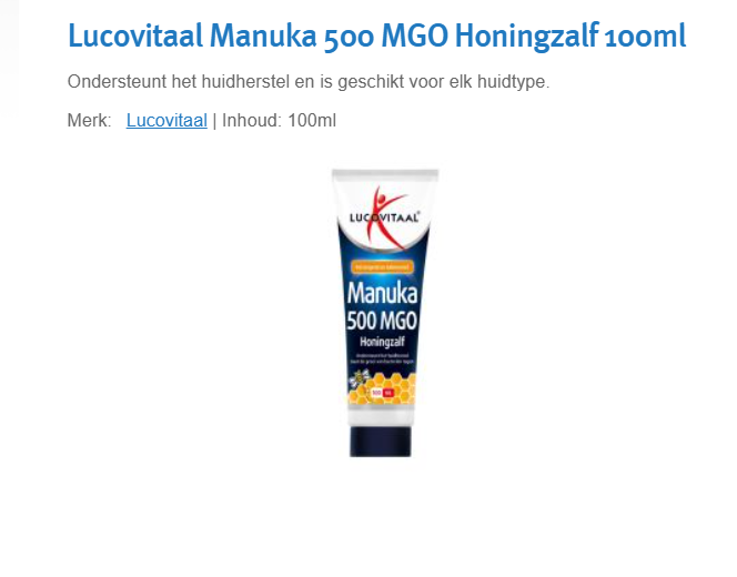 Honingzalf lucovitaal nergens goedkoper