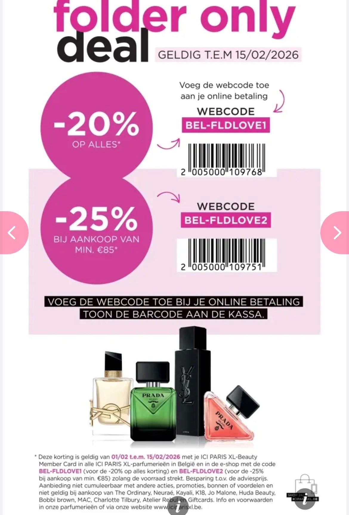 Tot 25% korting bij ici PARIS XL