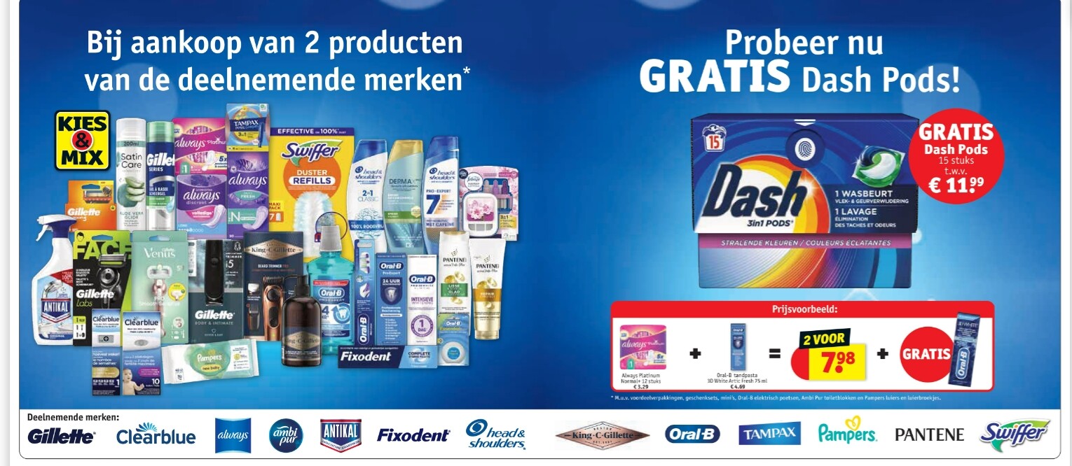 Gratis Dash pods bij Kruidvat