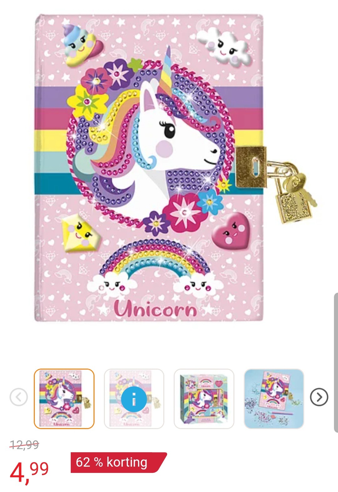Diamond Painting Dagboek met Slot -62%
