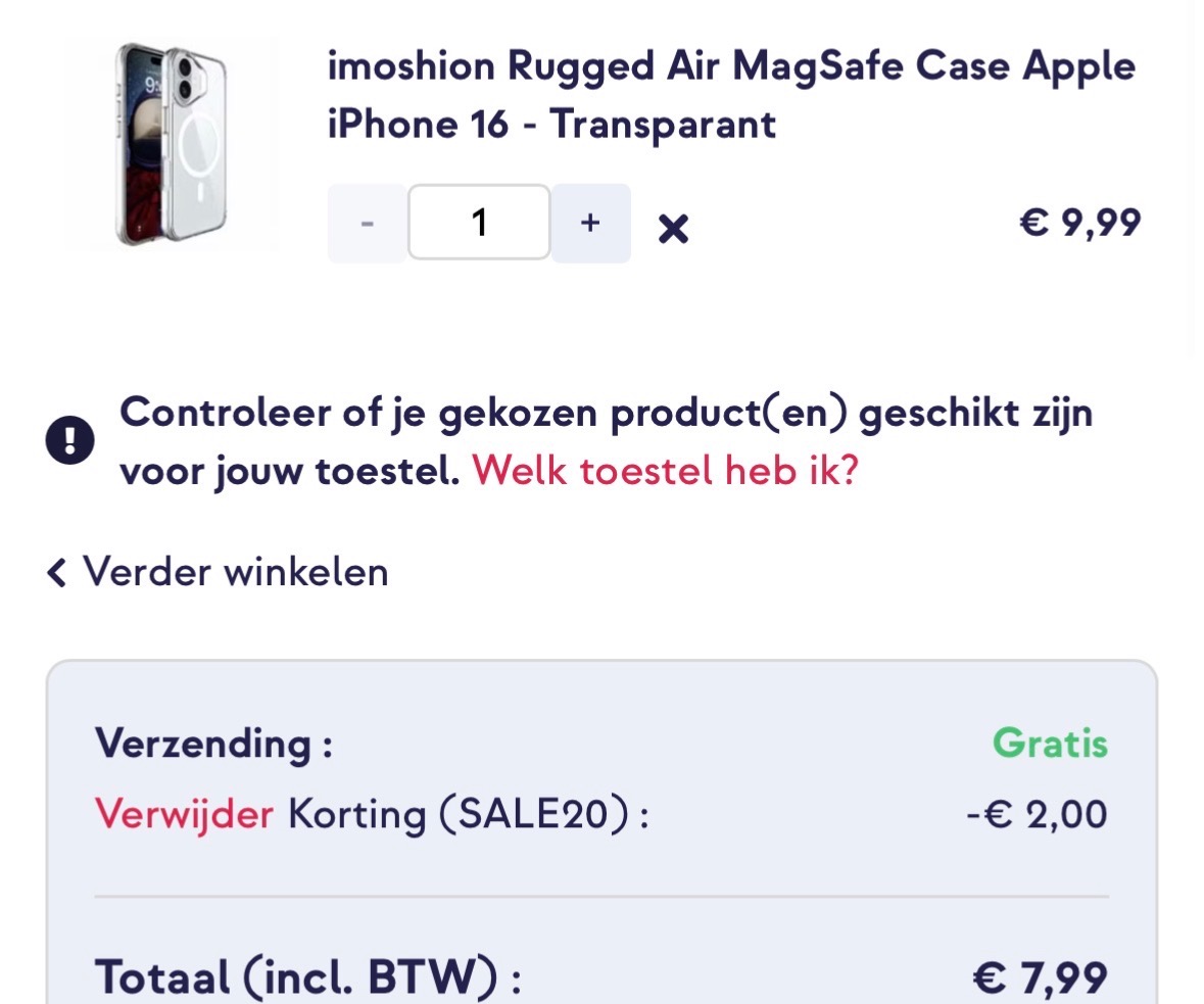 Kortingscode smartphonehoesjes
