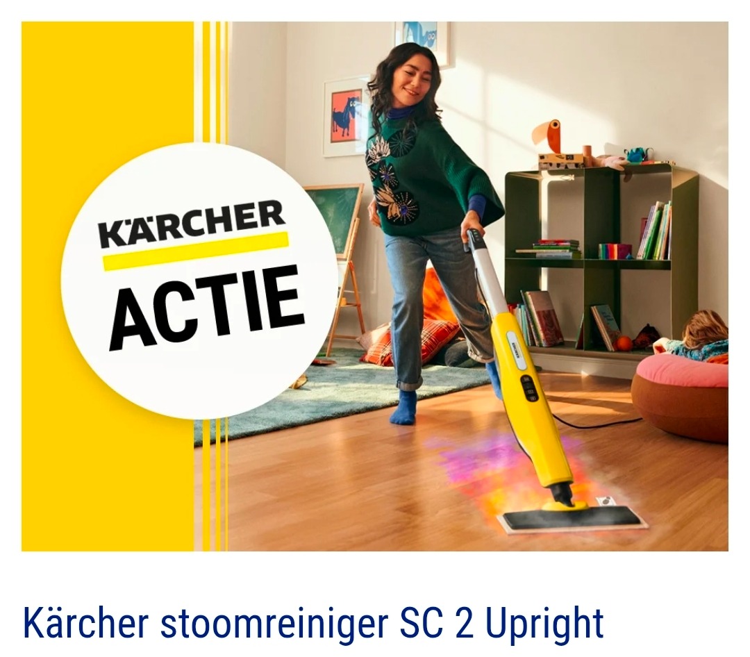 Kärcher SC 2 Upright stoommop - €15 cashback