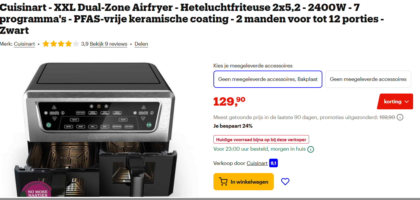 Airfryer:Cuisinart - XXL Dual-Zone