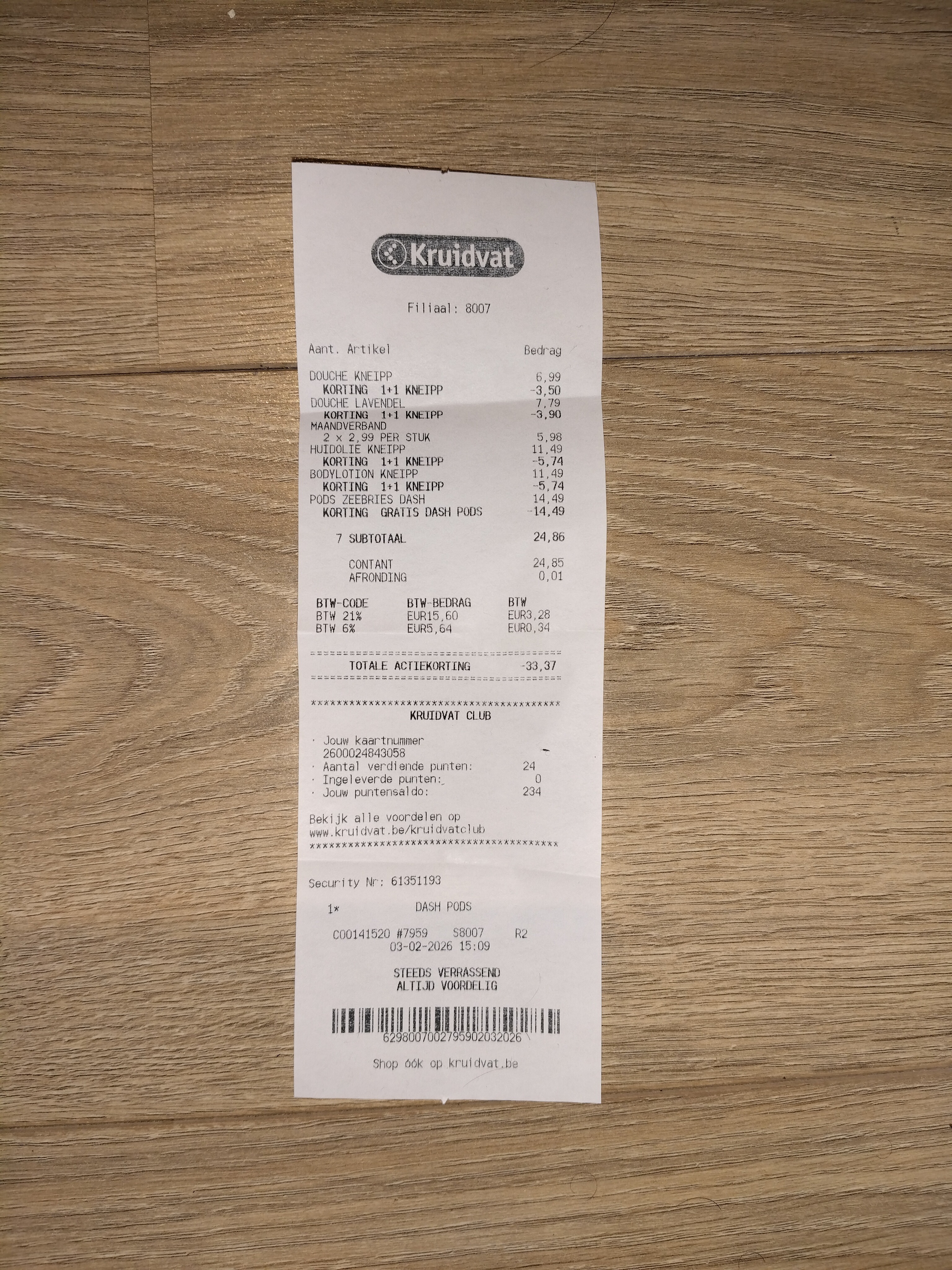 Kruidvat Kneipp 1 + 1 + gratis pods