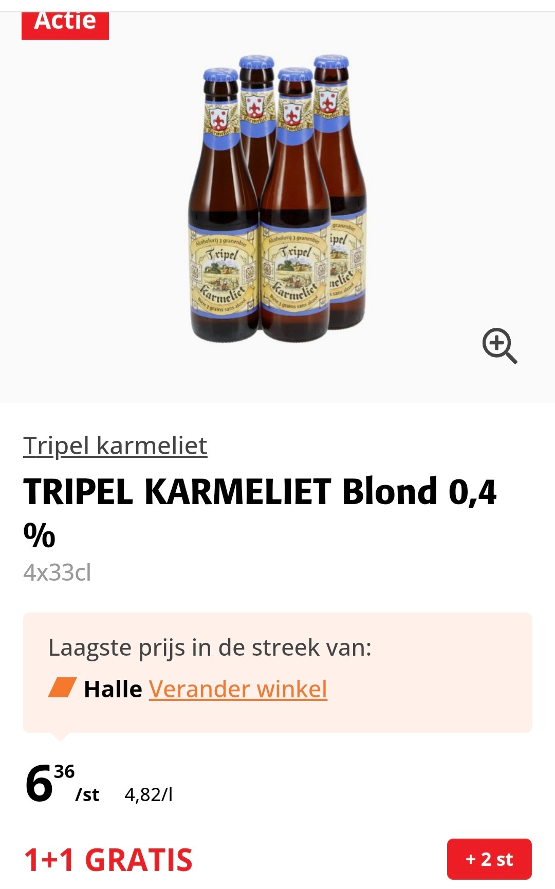 TRIPEL KARMELIET 4x33cl Blond 0,4