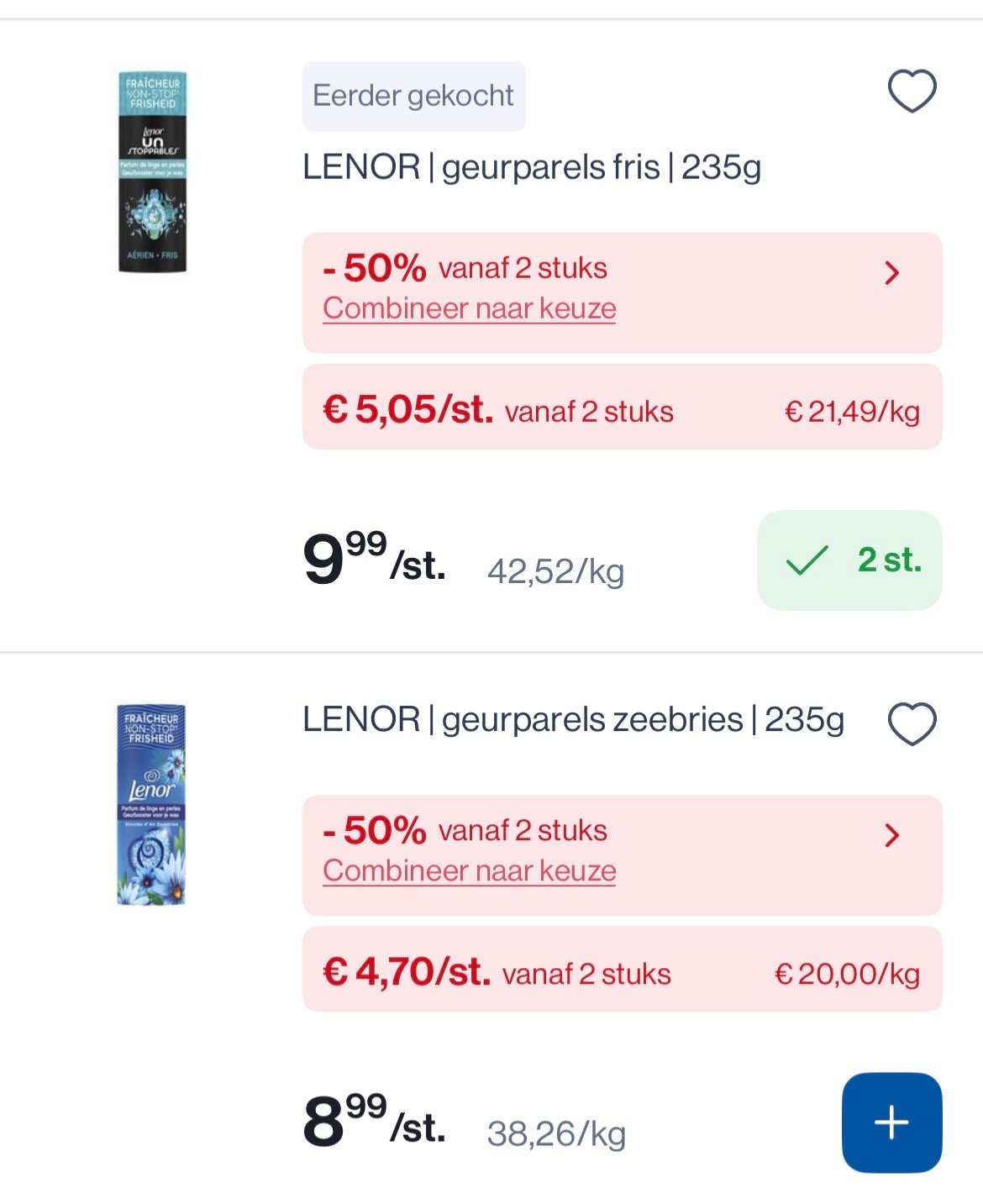 Lenor geurparels in mooie promo