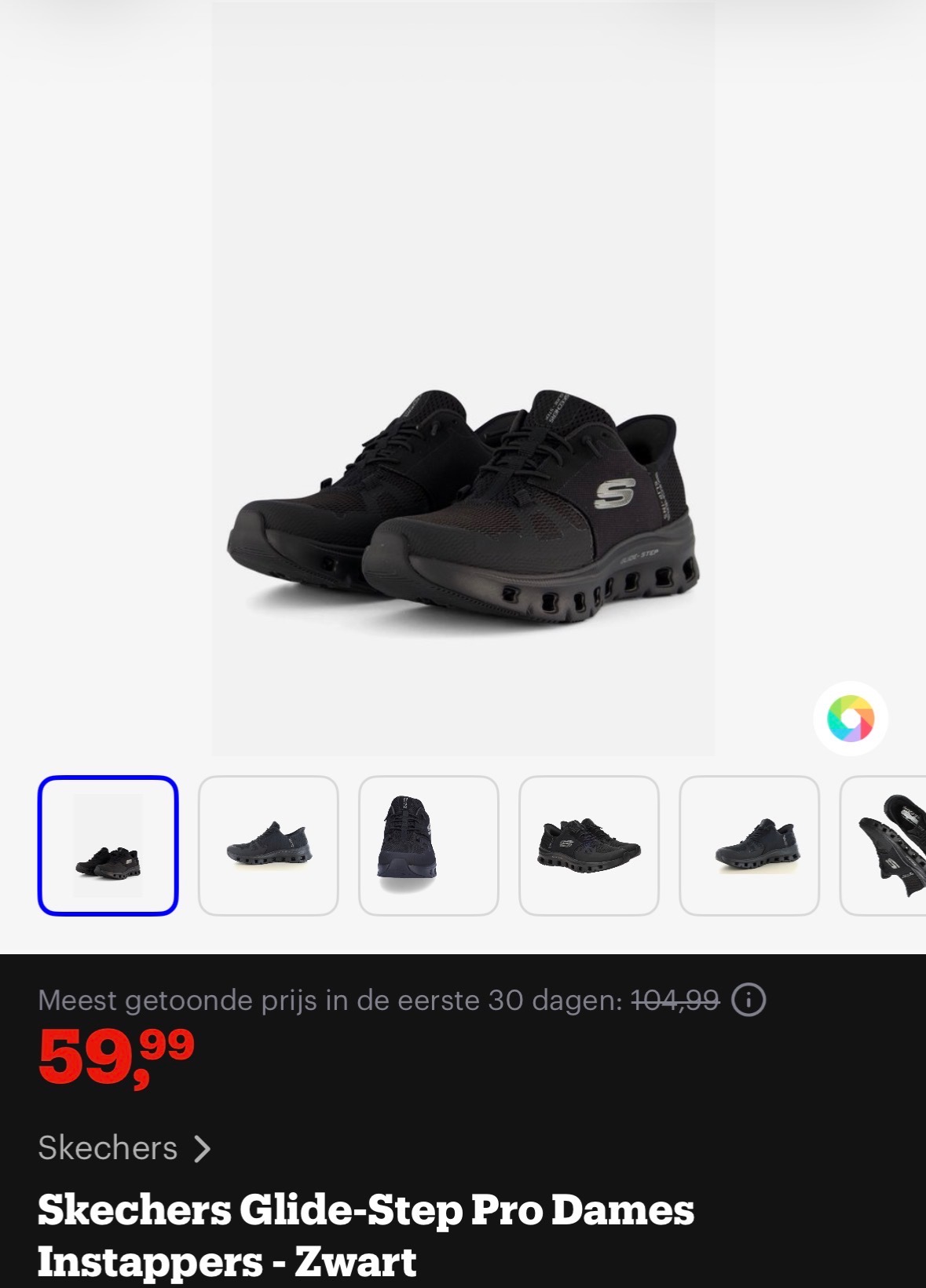 Skechers Glide-Step Pro Dames Instappers – Zwart
