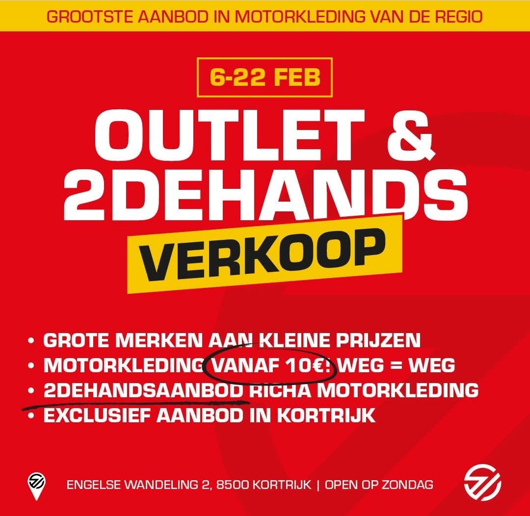 Motorkleding vanaf 5€ @MKC Moto Kortrijk
