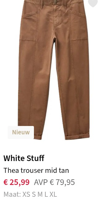 Bruine broek voor dames aan -67%