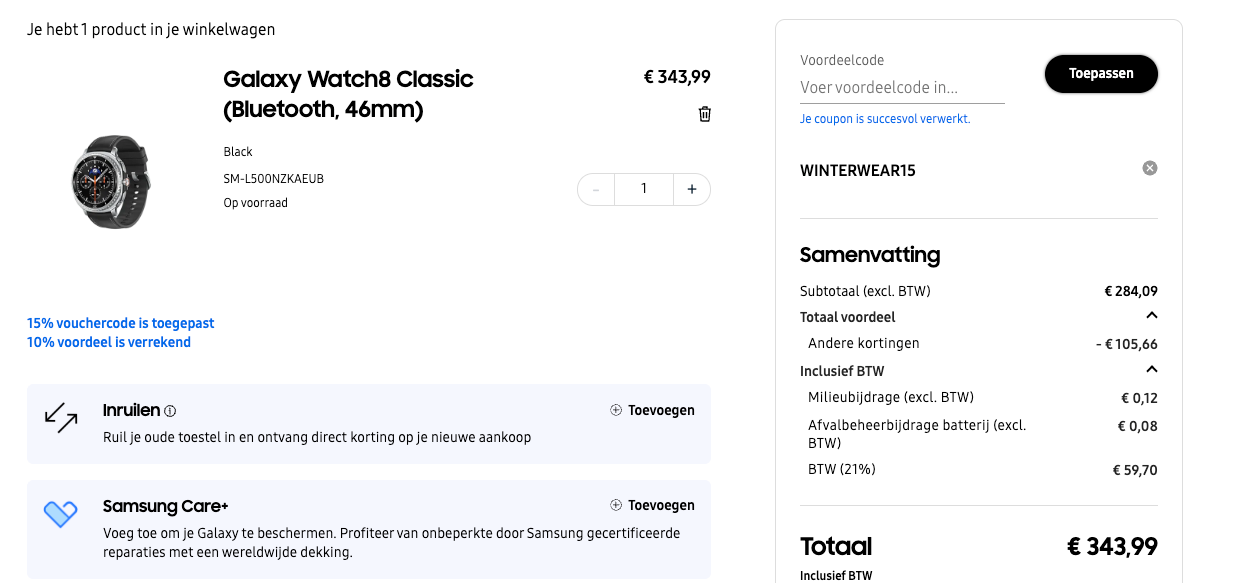 -15 % sur les montres Samsung Galaxy