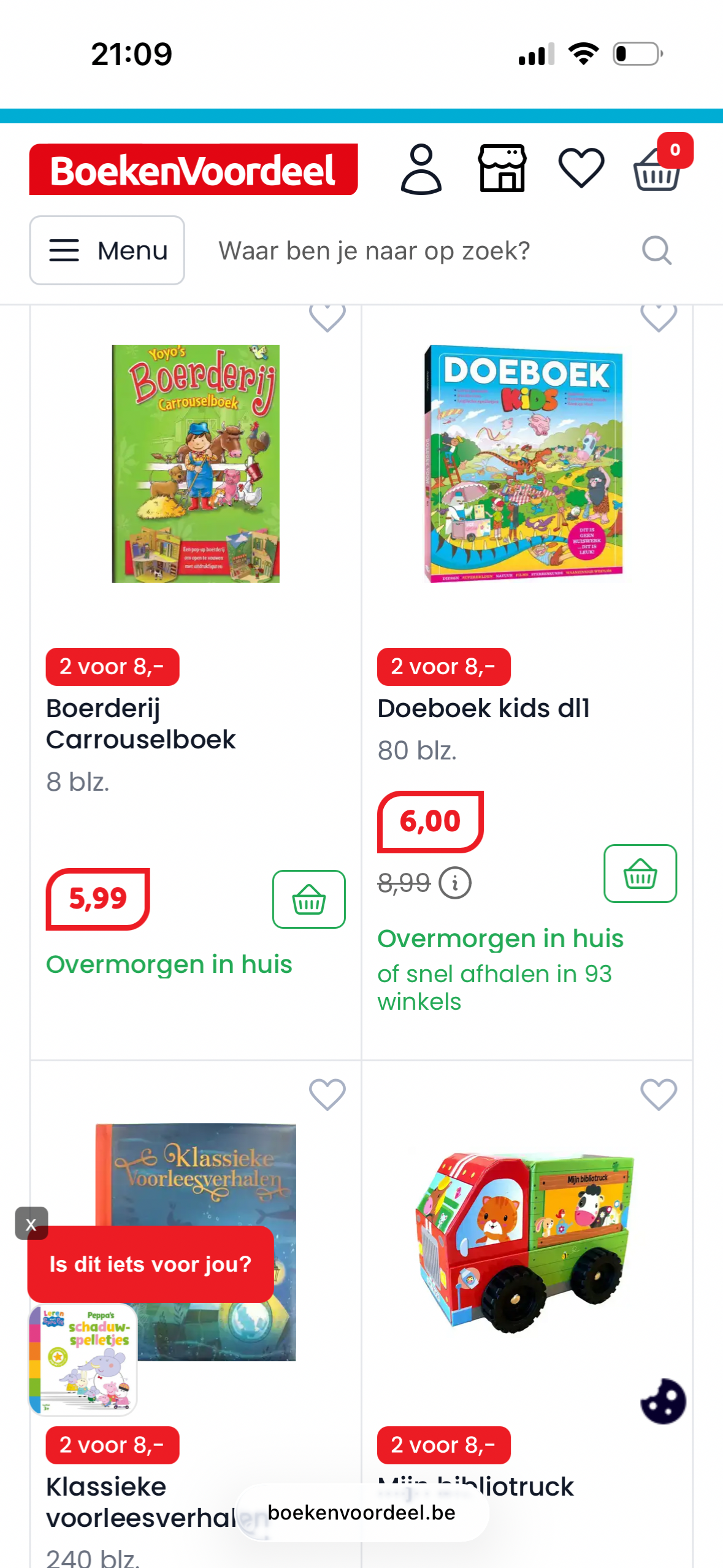 Kinderboeken 2 voor €8