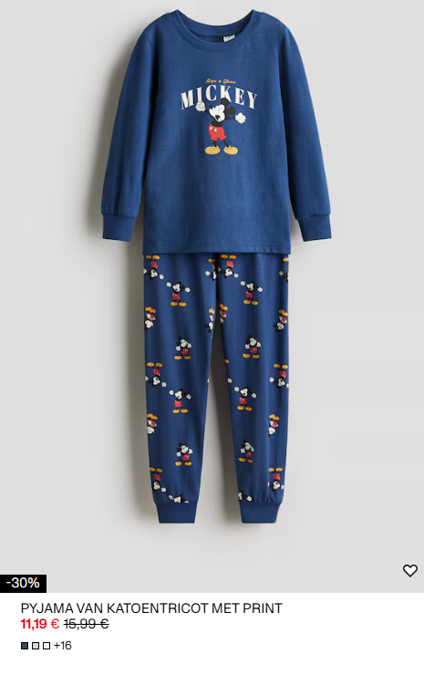 -30% Mickey Mouse pyjama