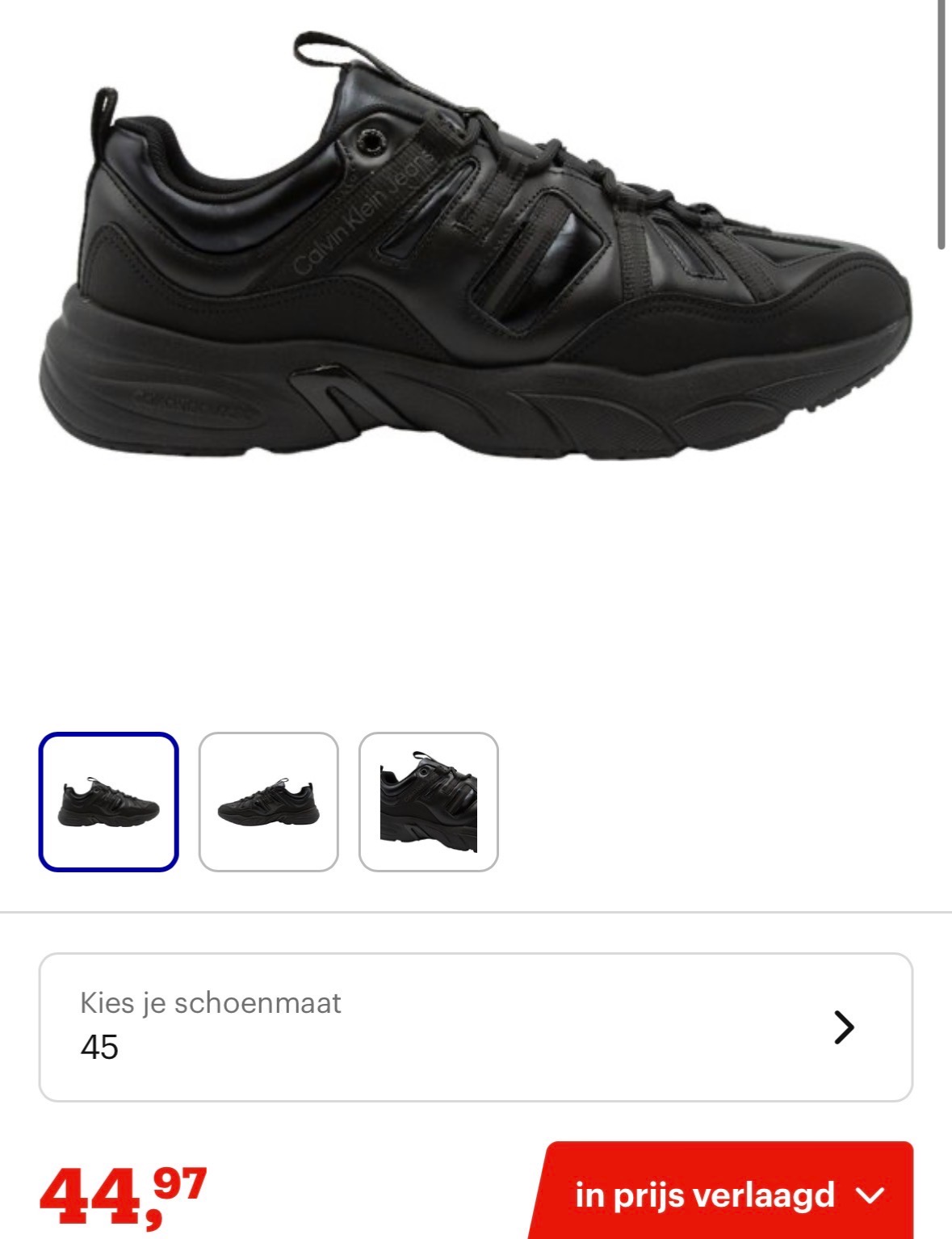 Calvin Klein heren sneakers mt 45 -70%