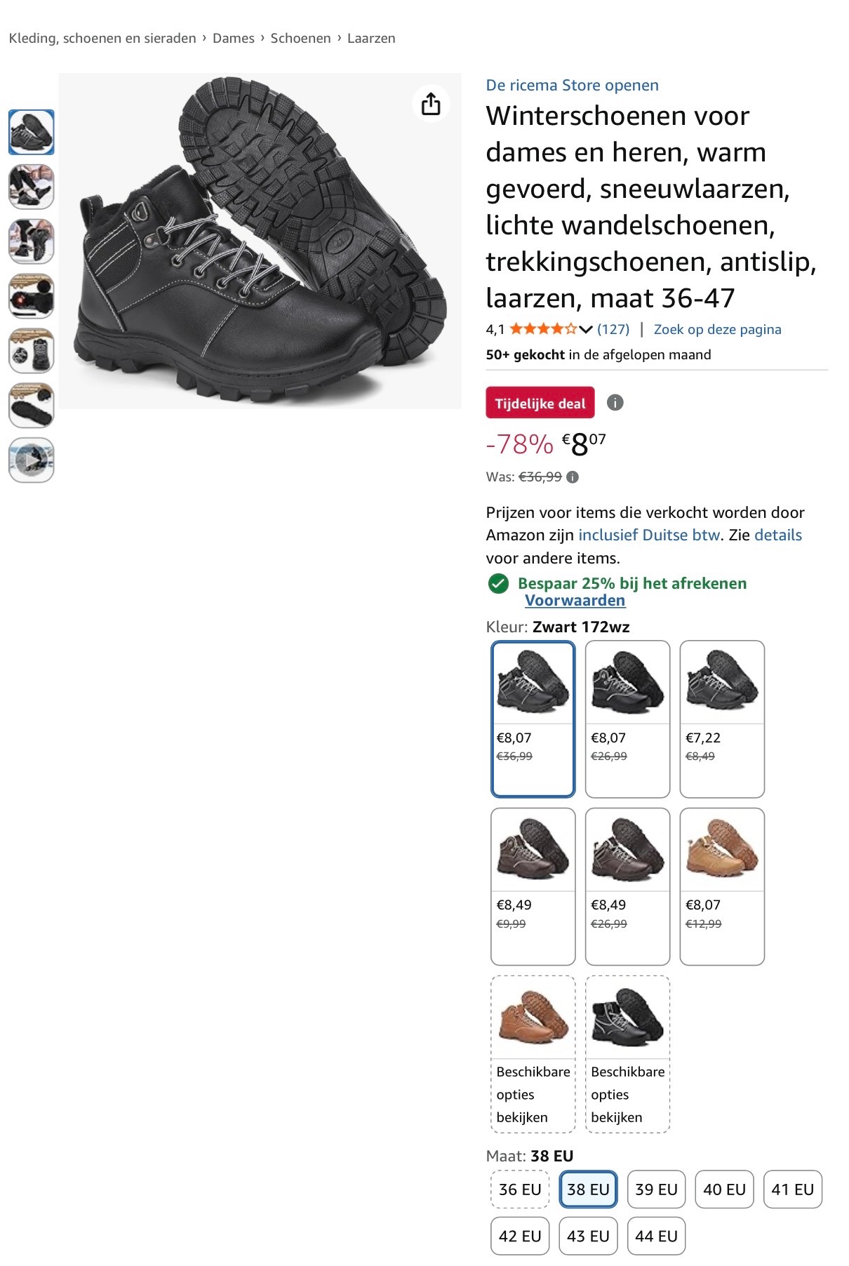 Winterschoenen -78%