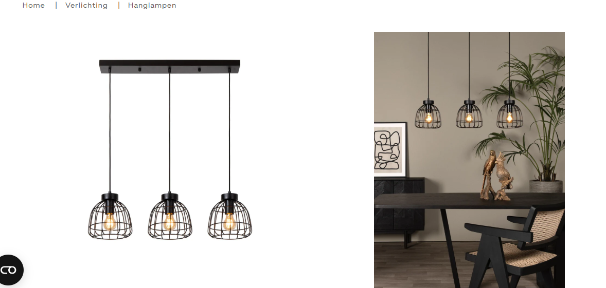 Hanglamp voor 35.99€ ipv van 149.95€