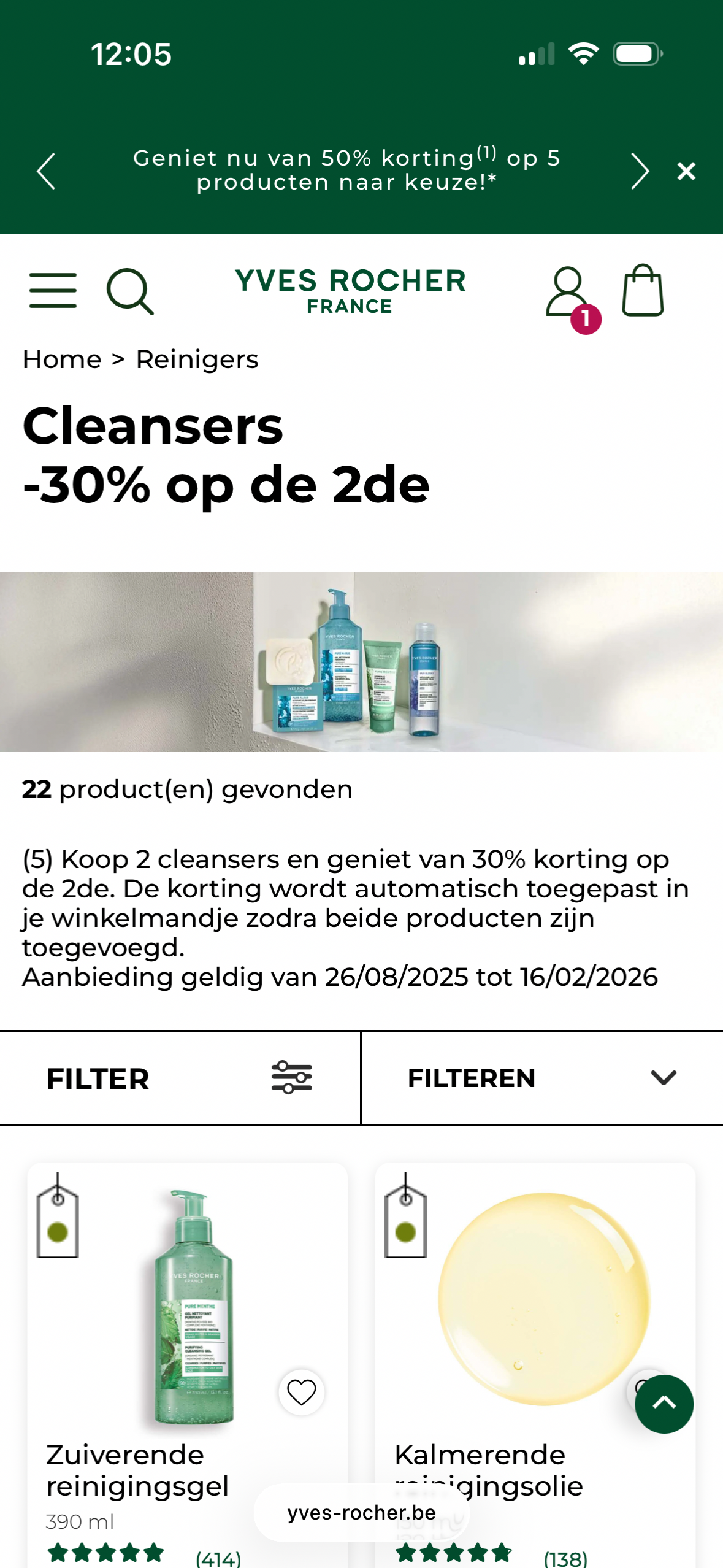 -30% op 2de cleanser