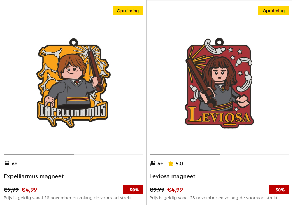 Tot -50% in de Lego webshop
