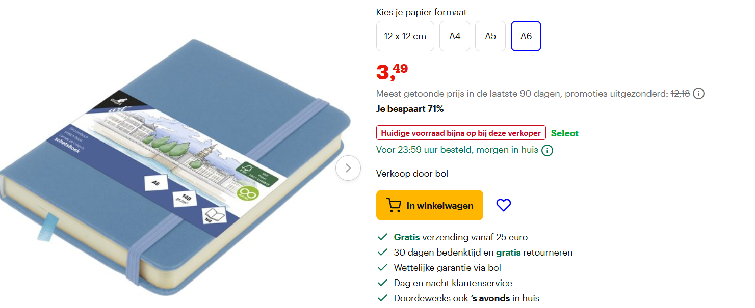 Schetsboek Kangaro met 71% korting