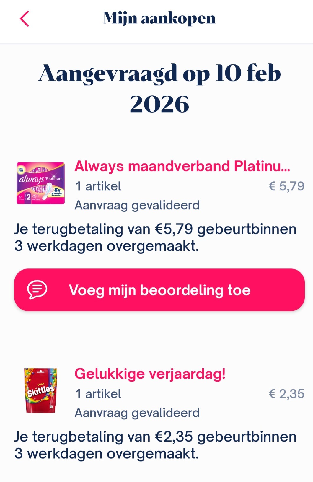 Always platinum en skittles