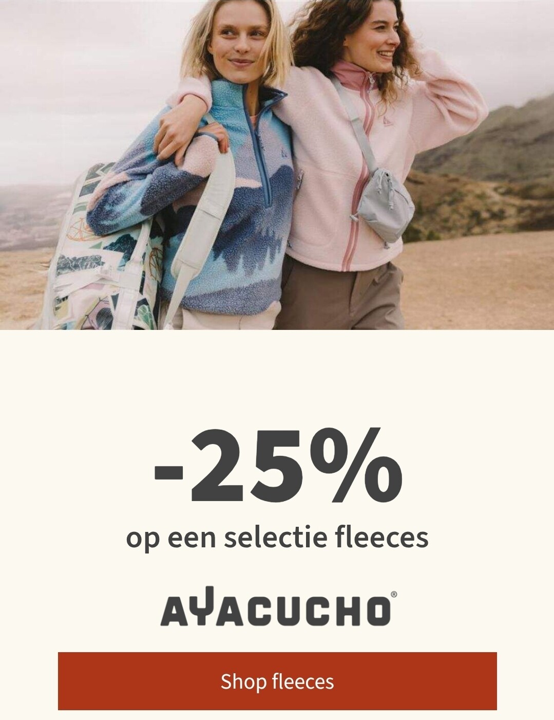 -25% op fleeces