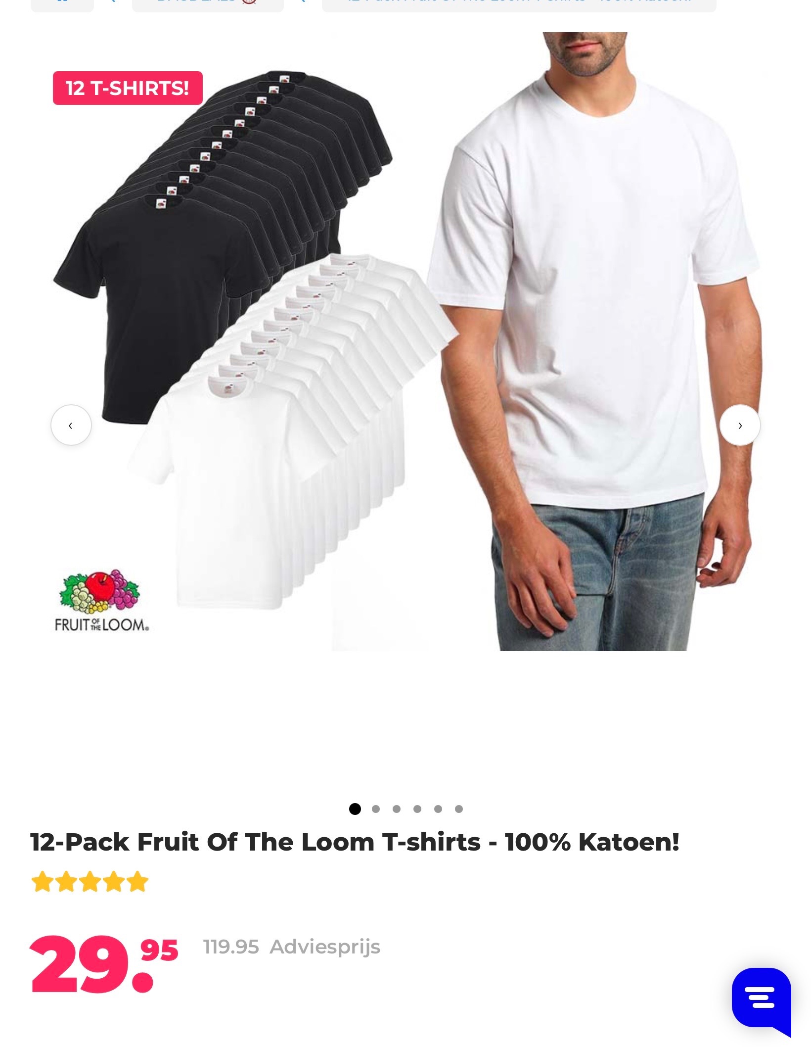 12-Pack Fruit Of The Loom T-shirts