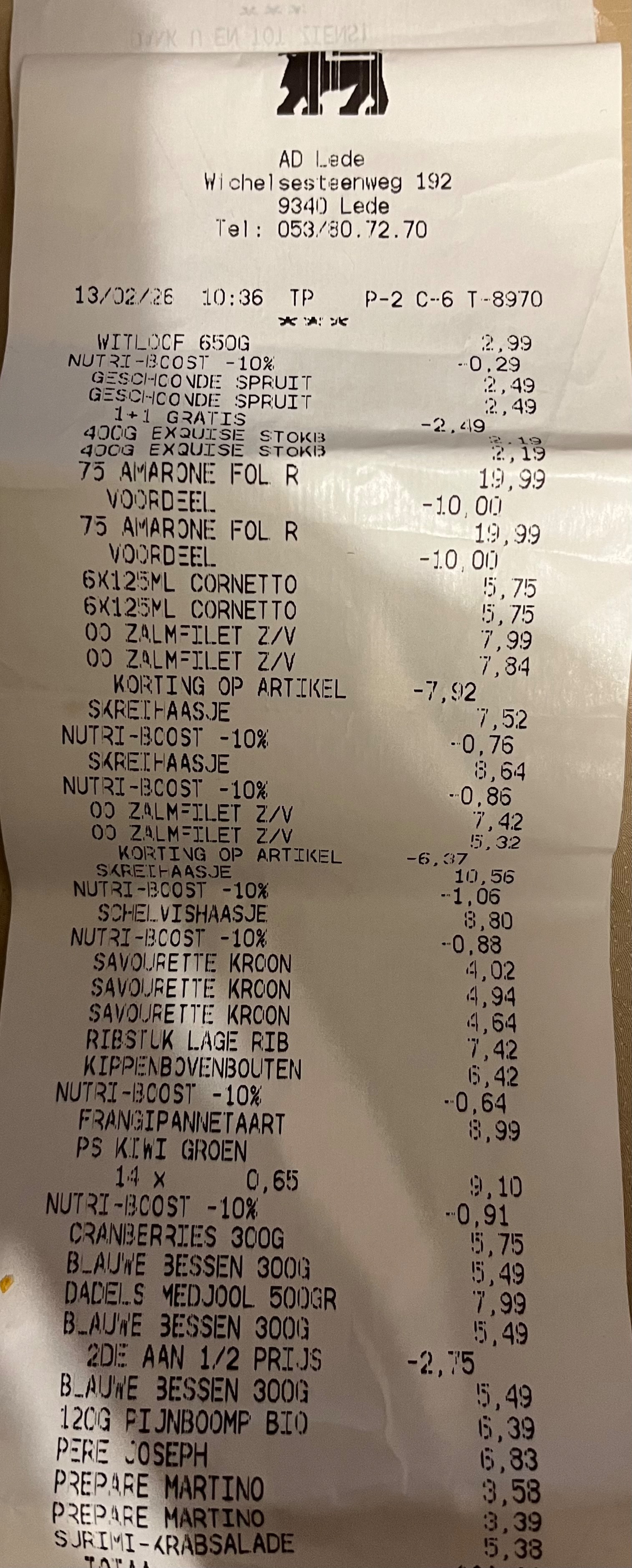 Spruiten en zalm 1+1 gratis
