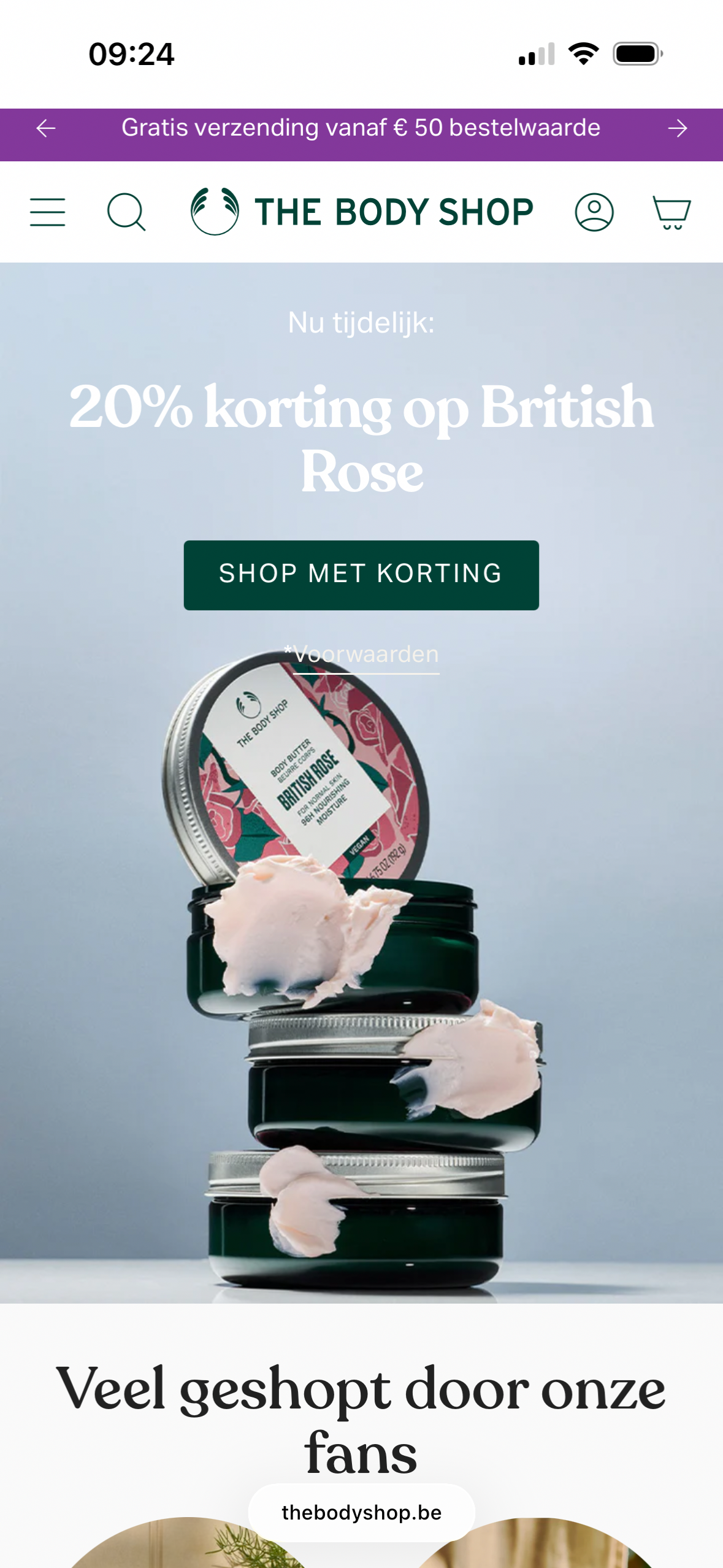 Actie op British Rose
