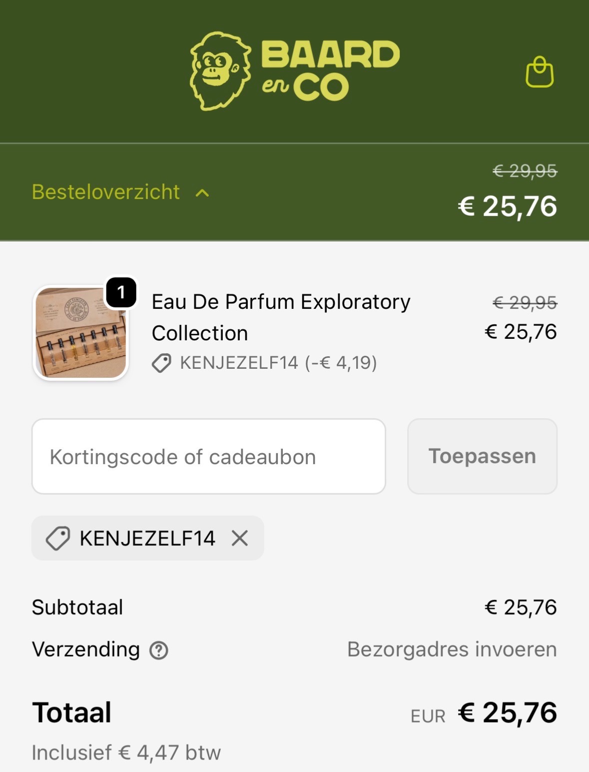 Kortingscode baard&co