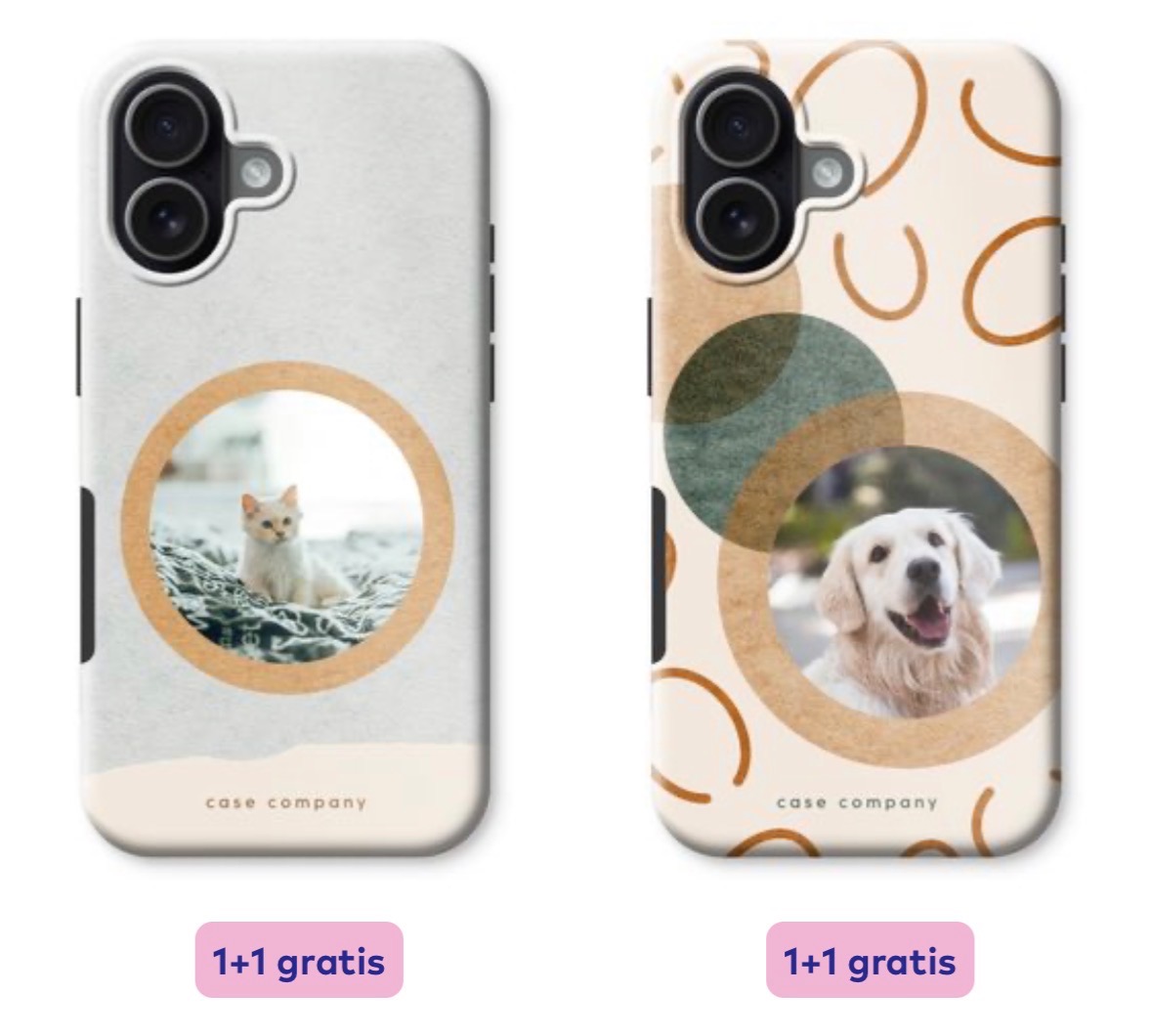 1 + 1 smartphonehoesjes