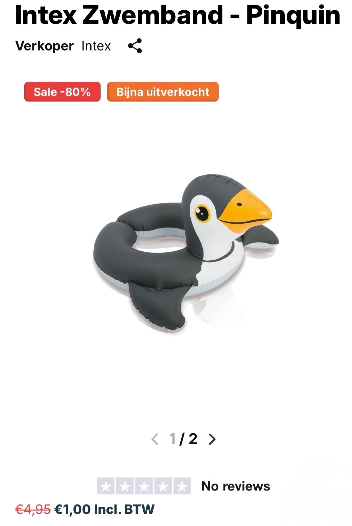 Intex Zwemband 1euro