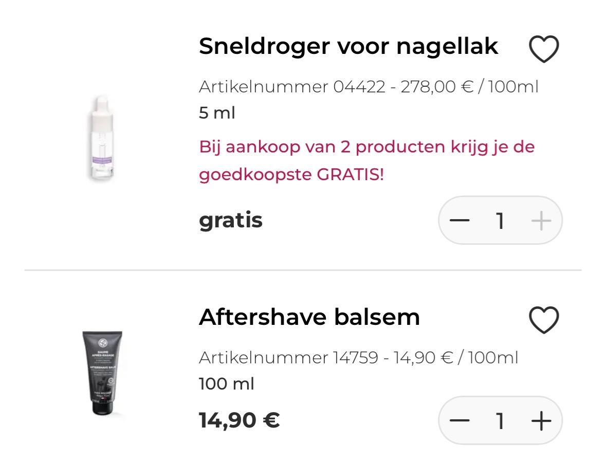 Yves Rocher actie valentijn