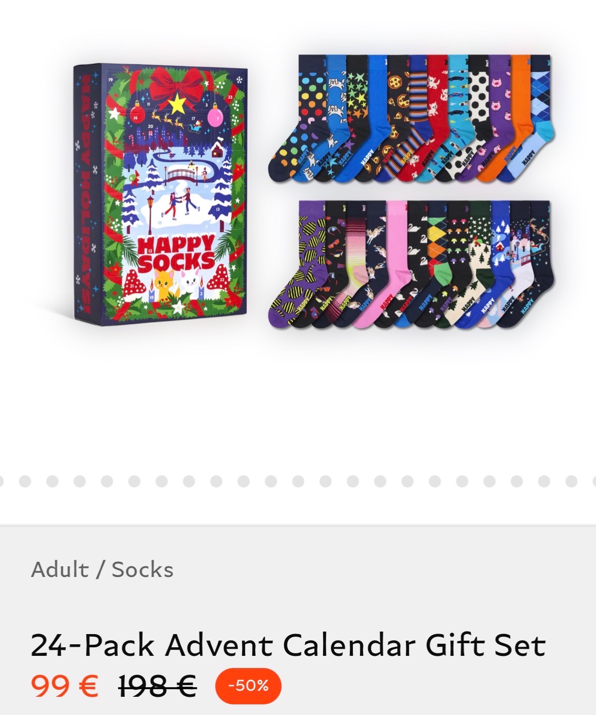 Advent Calendar Gift Set happy socks
