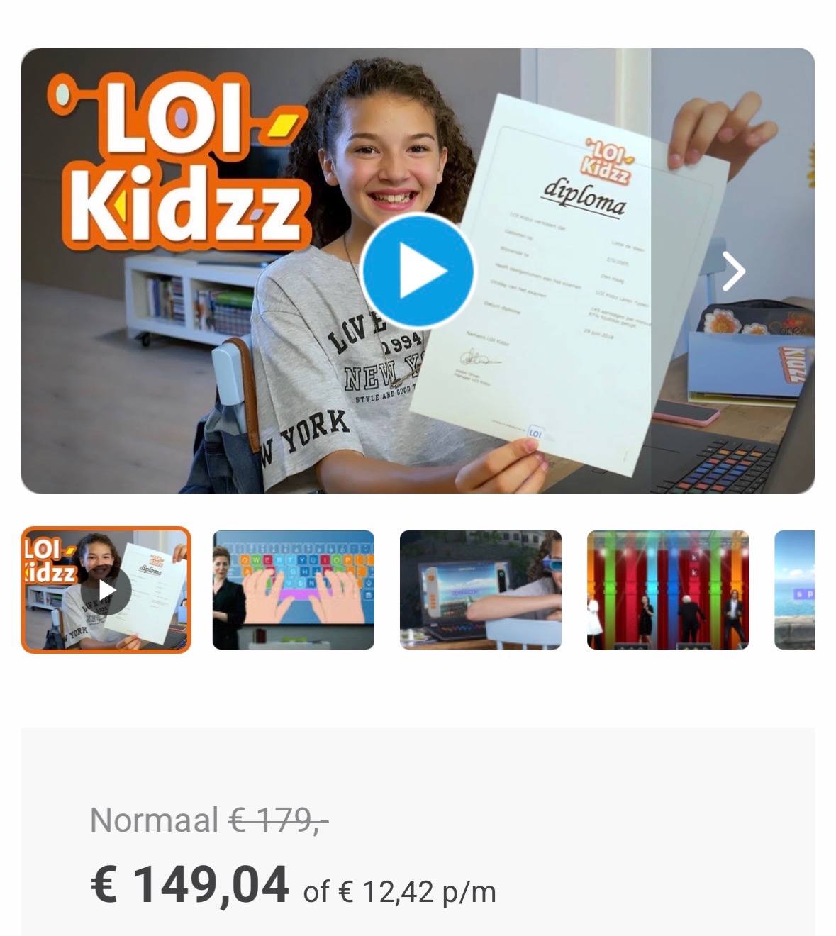 loikidzz typecursus korting