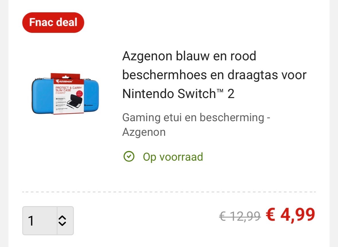 Draagtas, beschermhoes switch 2