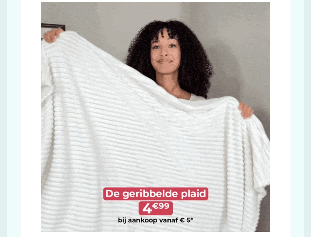 Yves Rocher gratis plaid