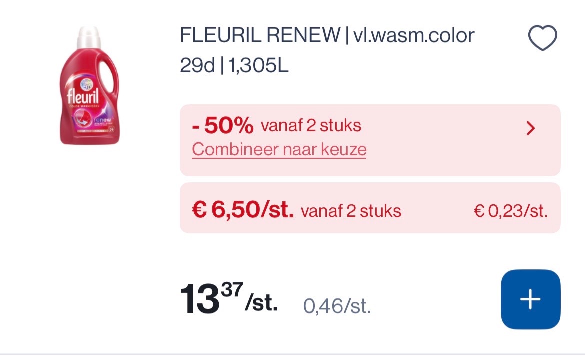 Fleuril wasmiddel in mooie promo