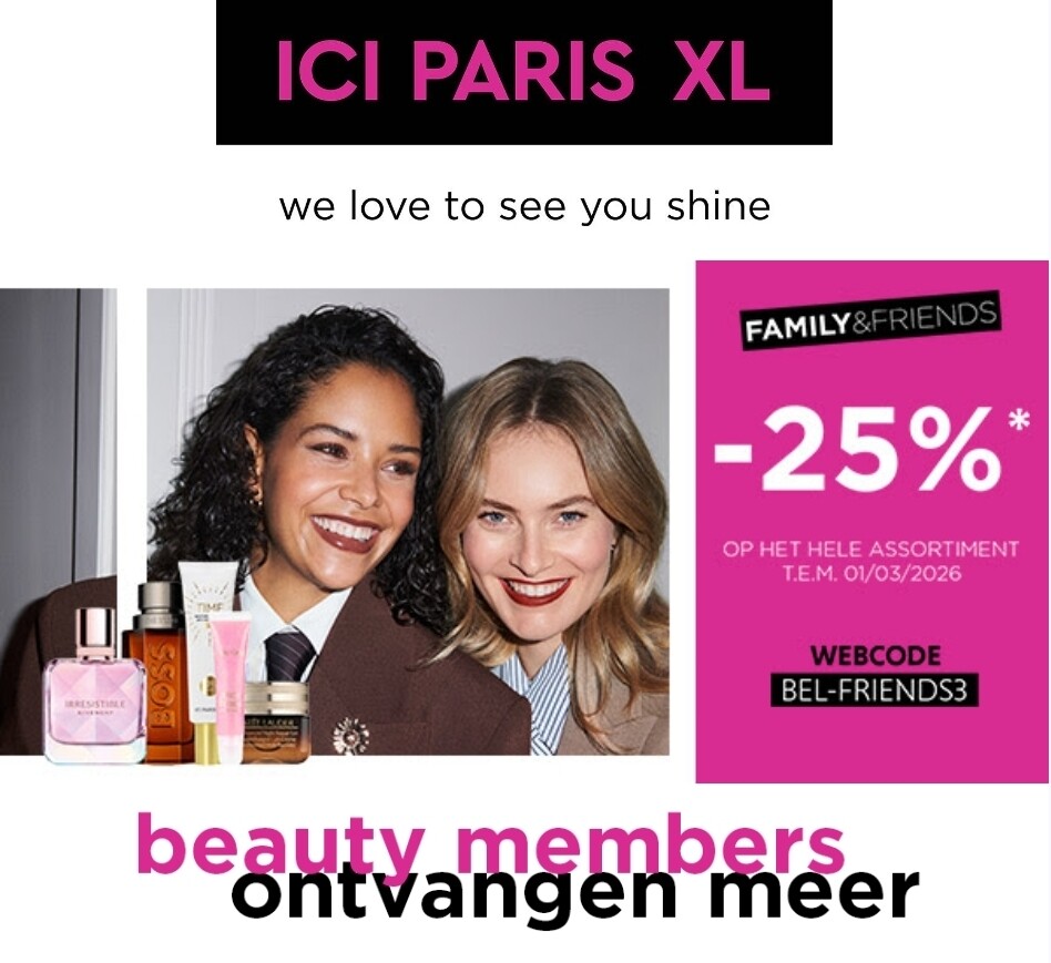25% korting op het volledige assortiment