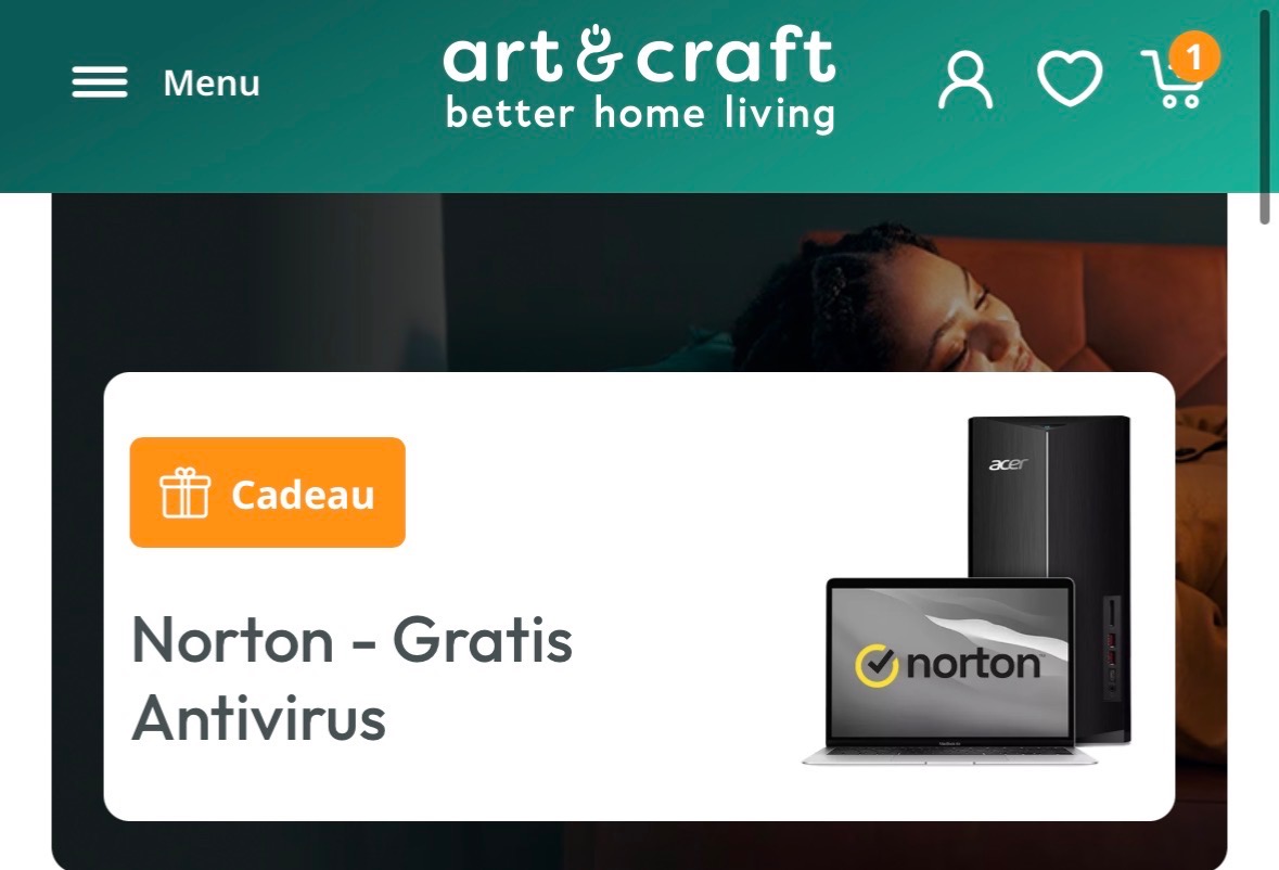 Gratis Norton antivirus bij aankoop