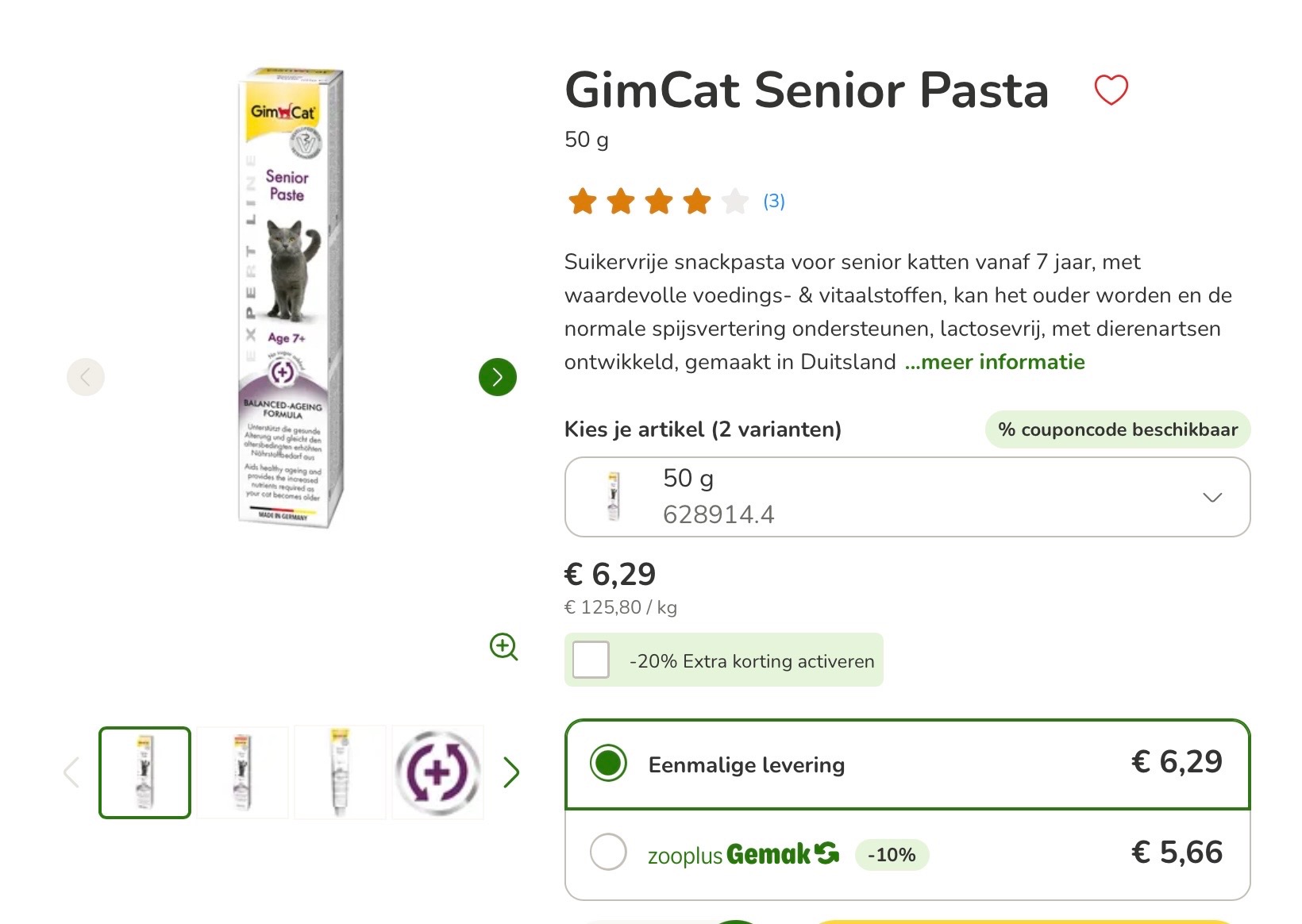 Zooplus: katten tot -20%