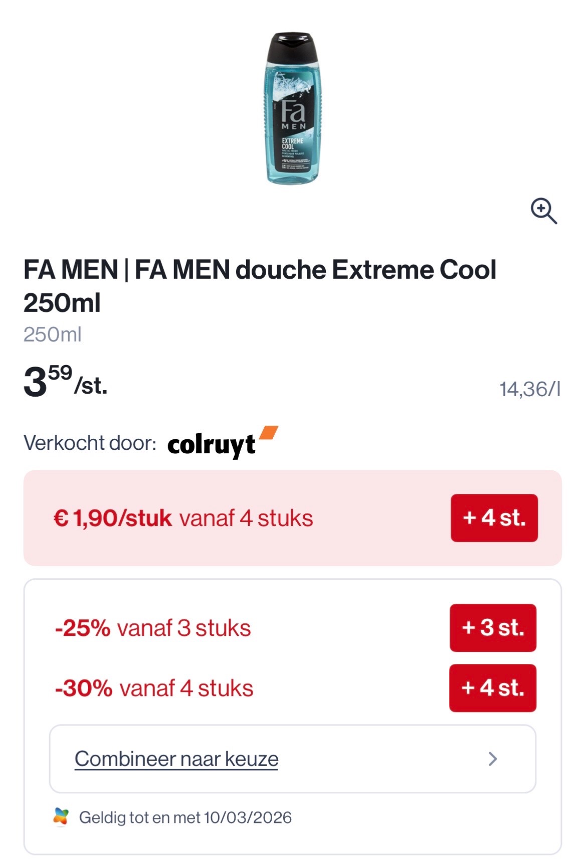 Fa douchegel in promo