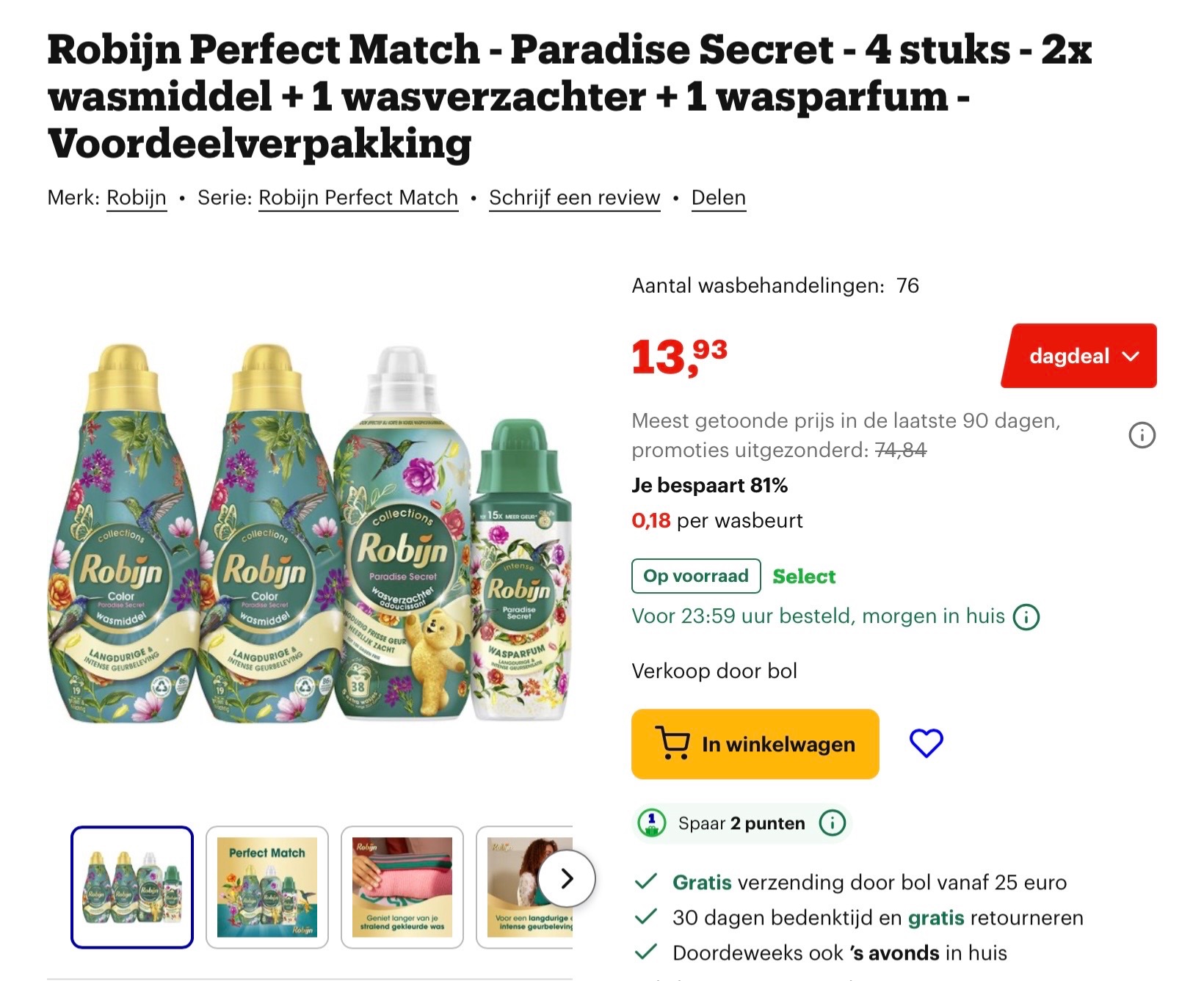 Robijn Perfect Match - Paradise Secret -81%