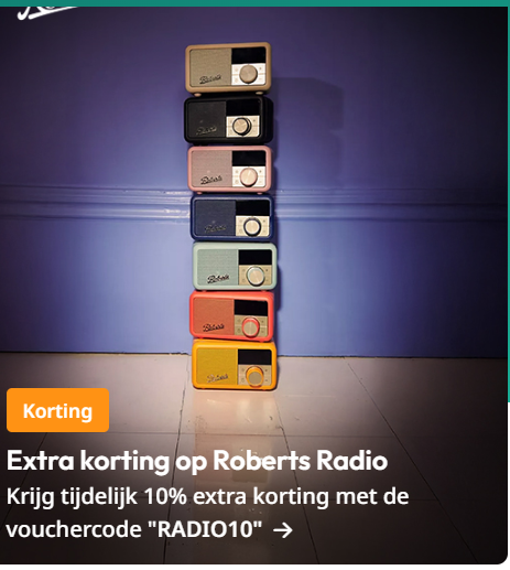 Art & Craft: 10% korting op Roberts radio met code
