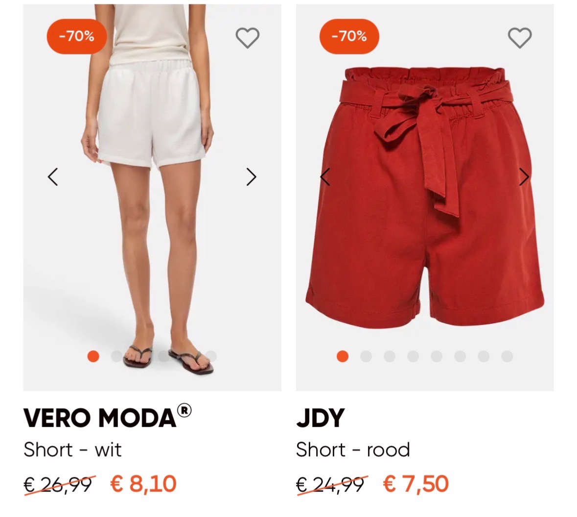 Short koopjes bij Zeb