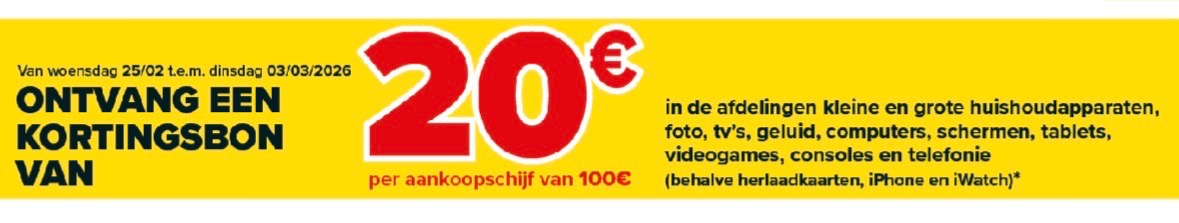 Carrefour kortingsbonnen actie
