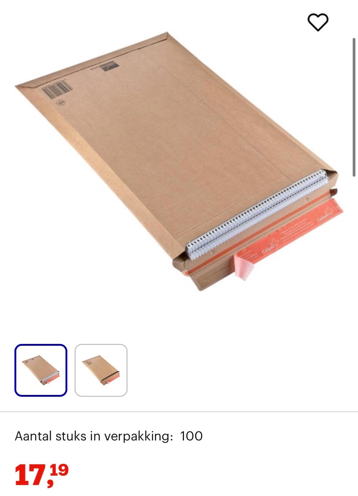 100 verzend enveloppen