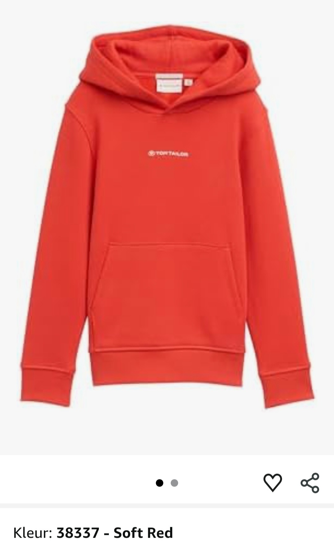 Tom Tailer hoedie soft red