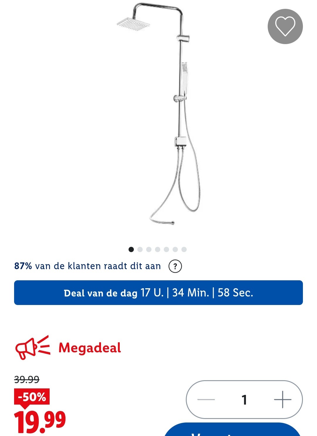 Regendoucheset -50%