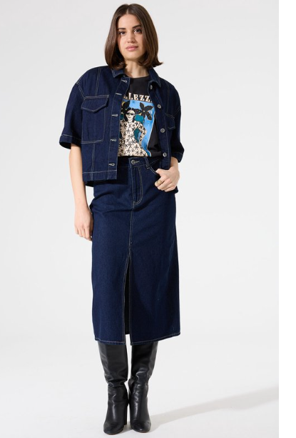 Jeansrok met 71% korting van Garcia