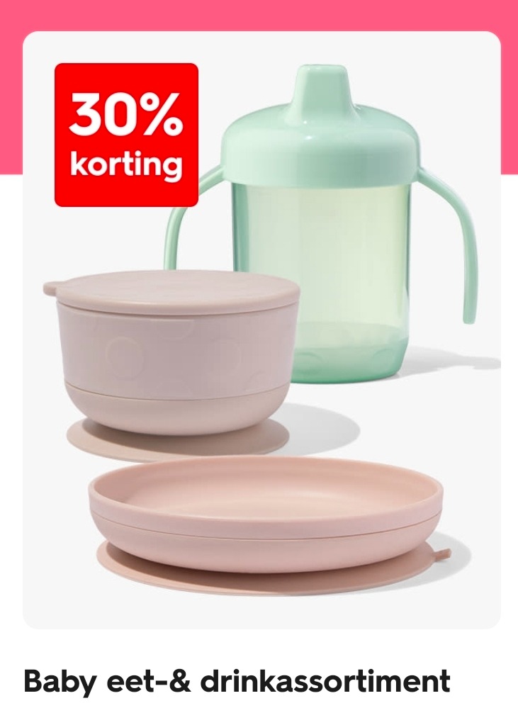 Baby eet- & drinkassortiment -30%