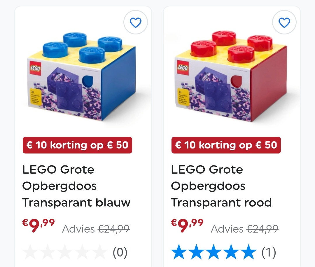 Tot -60% op LEGO + €10 extra vanaf €50!